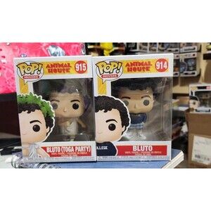 Funko Pop! Movies: Animal House Bluto & Bluto Toga Party #914 #915 w/ protectors